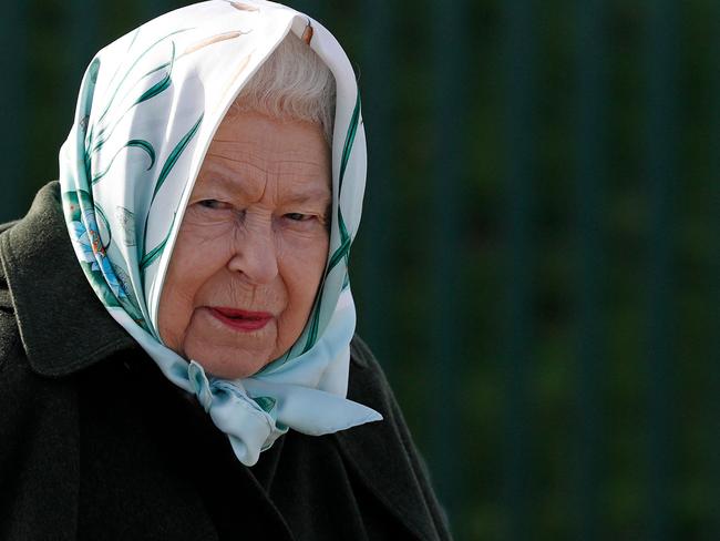 The Queen is recuperating from a back injury. Picture: AFP