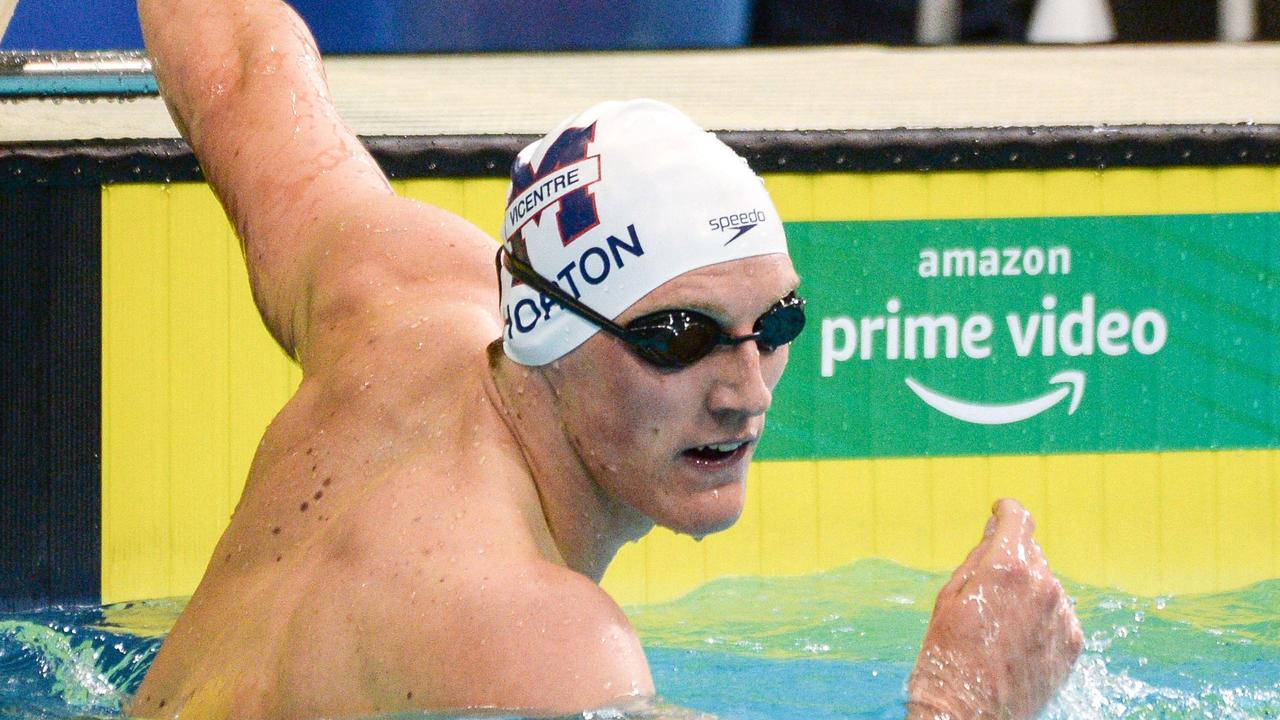 Mack Horton won’t defend his Olympic 400m freestyle title in Tokyo after missing the team at the selection trials. (Photo by Brenton Edwards/AFP)