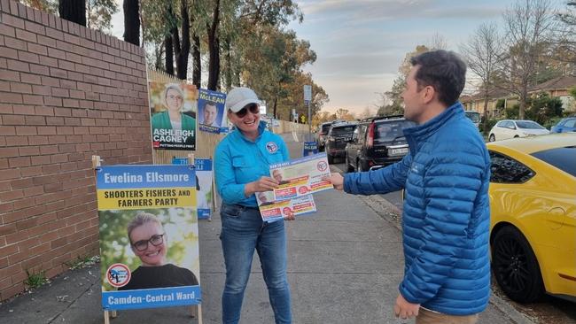 Ewelina Ellsmore is representing the Shooters and Fishers Party in Camden's North ward. Picture: Supplied