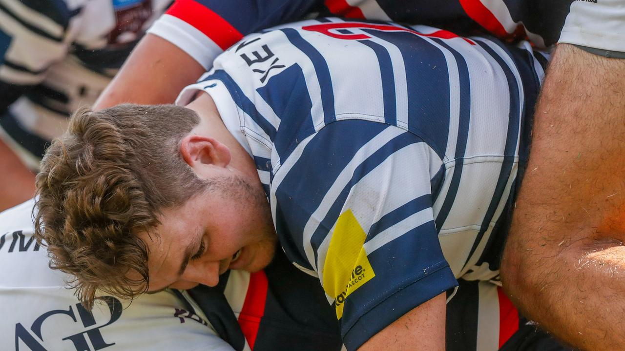 Action from the Australian Rugby Championships between Easts Sydney and Brothers at Crosby Park, 2025. Pic: Stephen Archer.