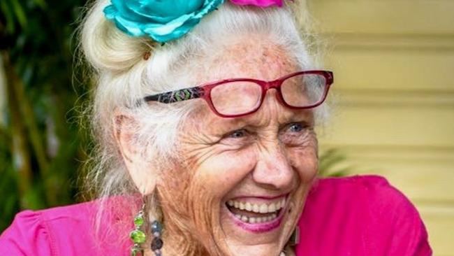 Nimbin "icon" and "trans icon" Jazmin Theodora has died, aged 85. Picture: Supplied.