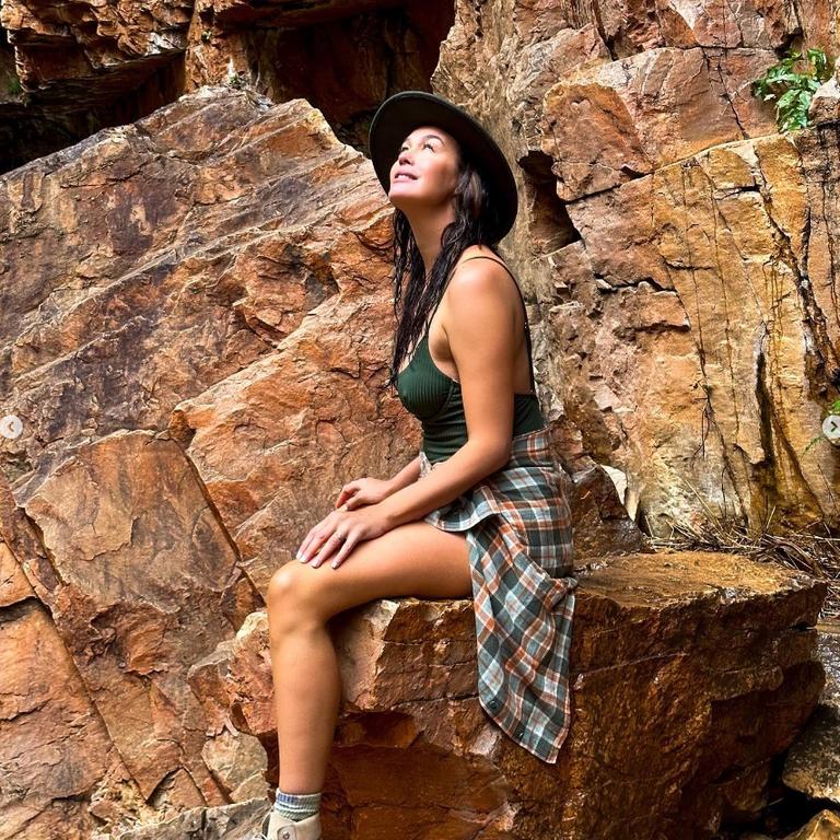 Megan embracing her surroundings. Picture: Instagram/megankgale