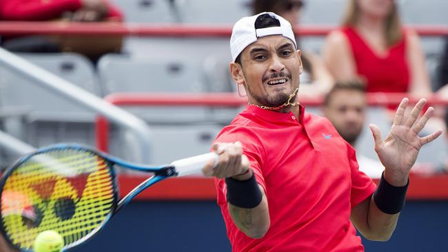 Nick Kyrgios is building momentum at the Montreal Masters.