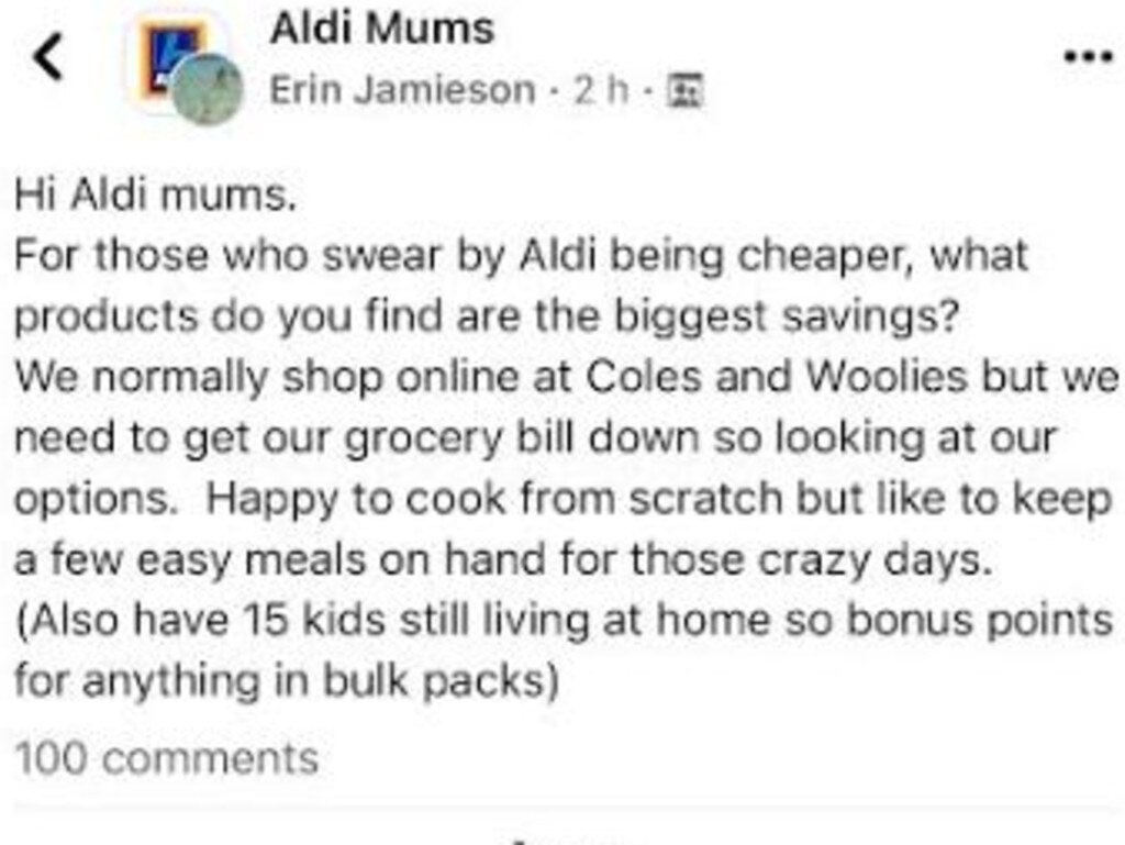 Erin turned to Facebook for help.
