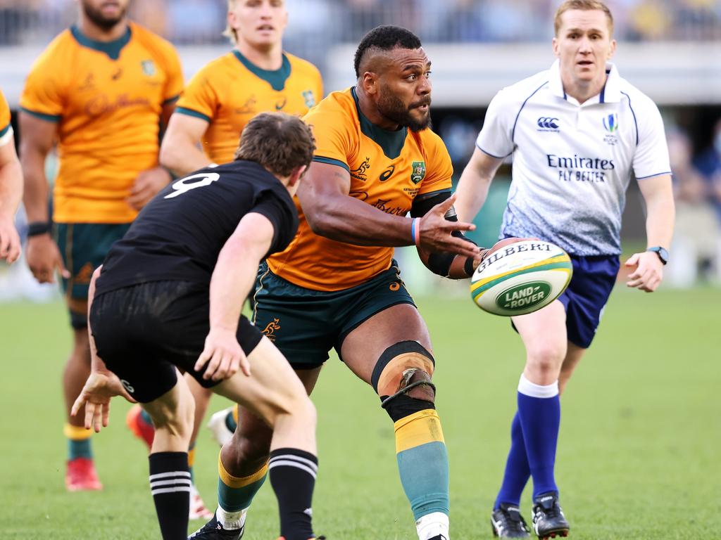 Since his last Wallabies Test, Kerevi has played for the Suntory Sungoliath in Japan and for the Australian Rugby Sevens team at the Tokyo Olympics. (Photo by Paul Kane/Getty Images)