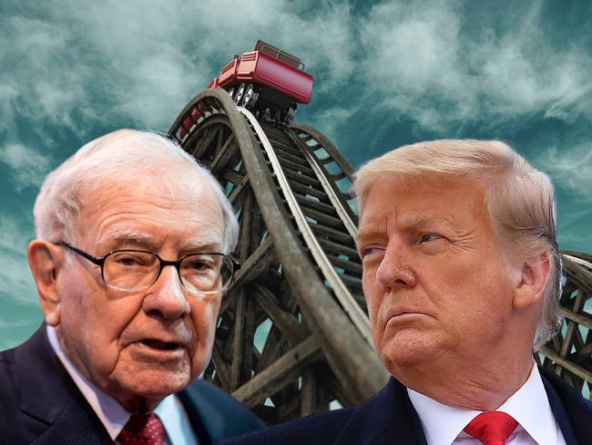 Warren Buffett and Donald Trump artwork