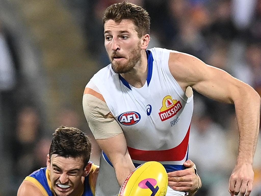 The Bulldogs are giving Bontempelli as much time as possible to recover. Picture: Bradley Kanaris/Getty Images