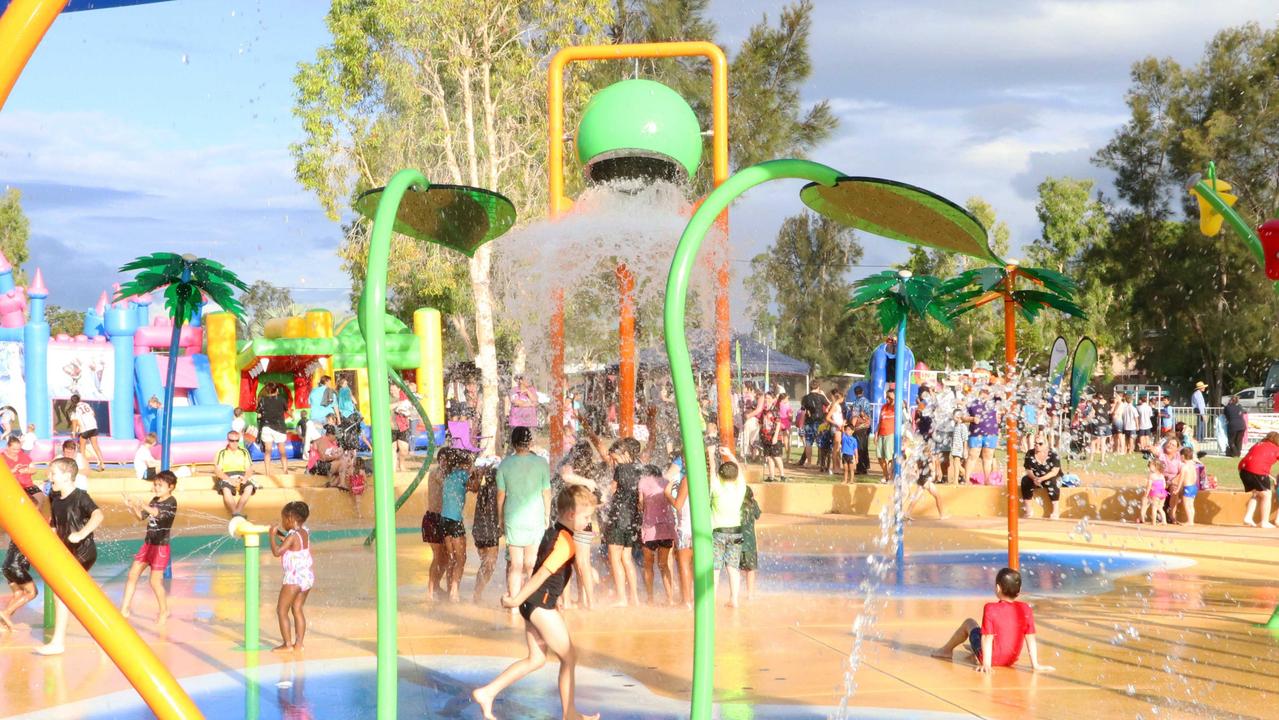 Cedric Archer Park wet play area. Picture: Contributed