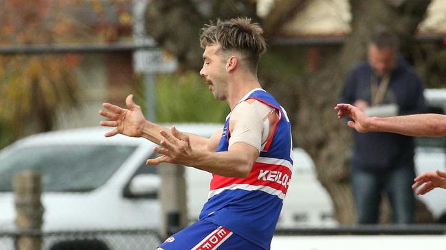 Todd Stevenson finished with six goals for Keilor. Picture: Hamish Blair