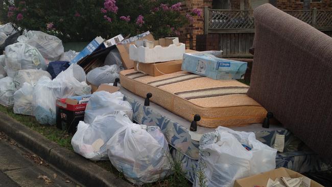 Illegal dumping at Monash Rd, Gladesville