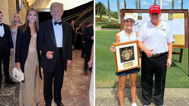 Kai Trump says of her grandfather: “When we play golf together, if I’m not on his team, he’ll try to get inside of my head."