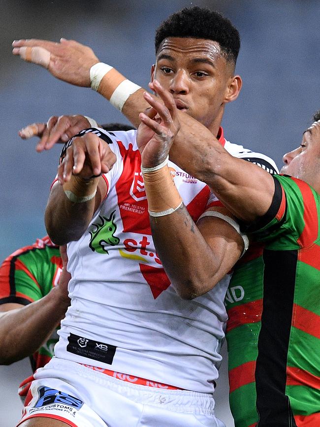 Jason Saab against the Rabbitohs.