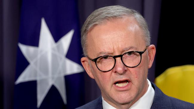 Prime Minister Anthony Albanese in Canberra on Monday. Picture: Getty Images