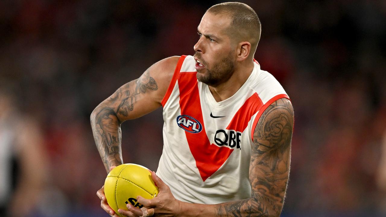 Lance Franklin knows how to get it done in finals. (Photo by Morgan Hancock/AFL Photos/via Getty Images)