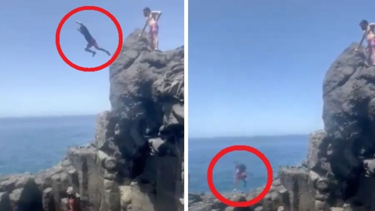 Horror as man miscalculates cliff jump | news.com.au — Australia’s ...