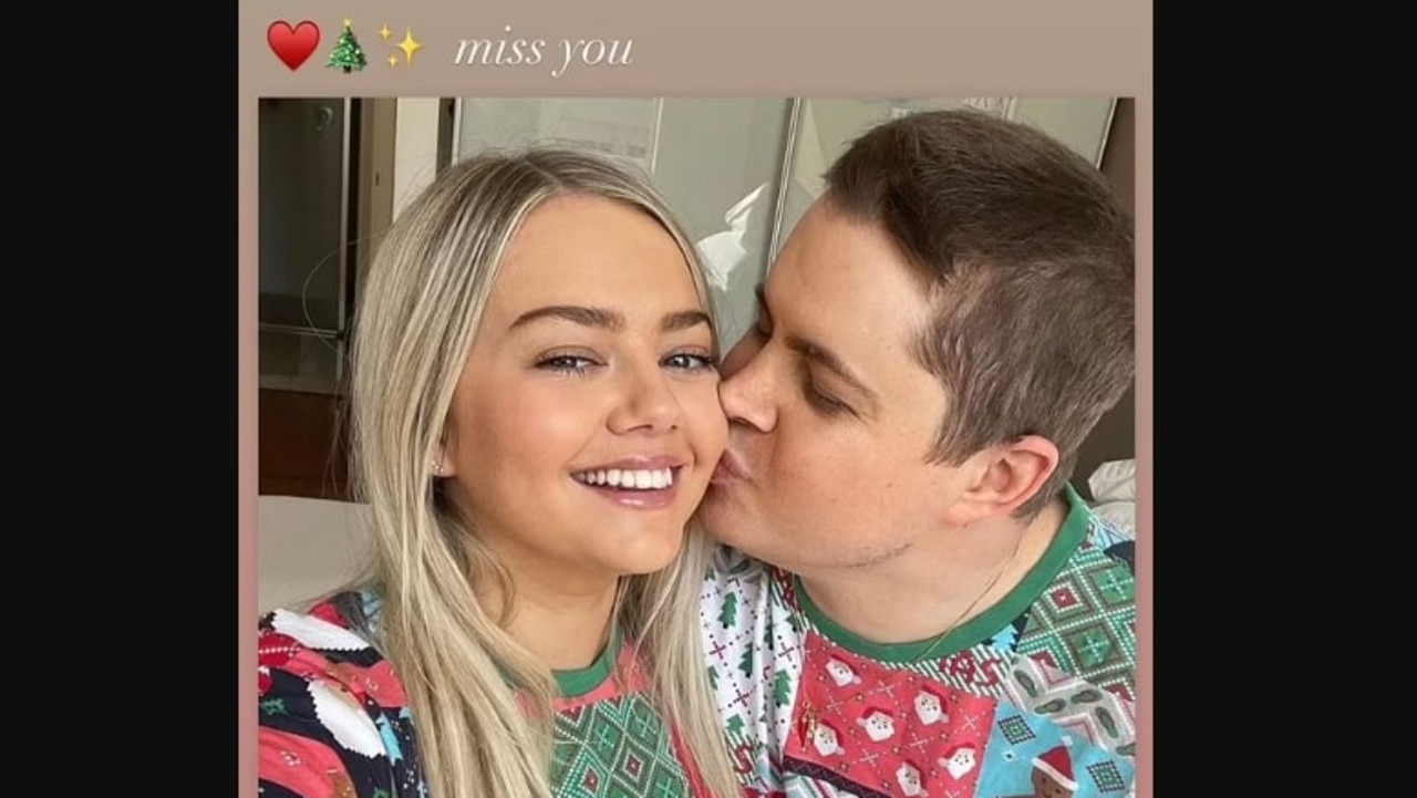 Tahnee Sims marks her first Christmas since the death of partner Johnny Ruffo. Picture: Instagram