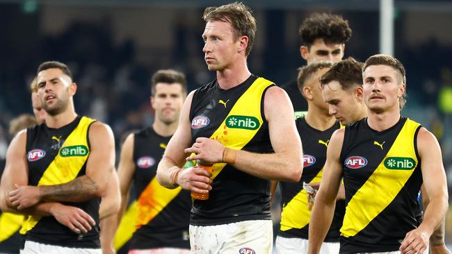Dylan Grimes and his teammates face a torrid three-week stretch that will give a clearer indication of where Richmond possibly sits in 2023.