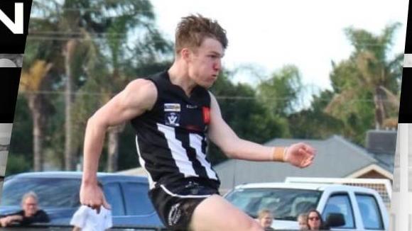 Harrison Pinyon will return to the Magpies next year after a strong season for the club. Picture: Merbein Football Netball Club.