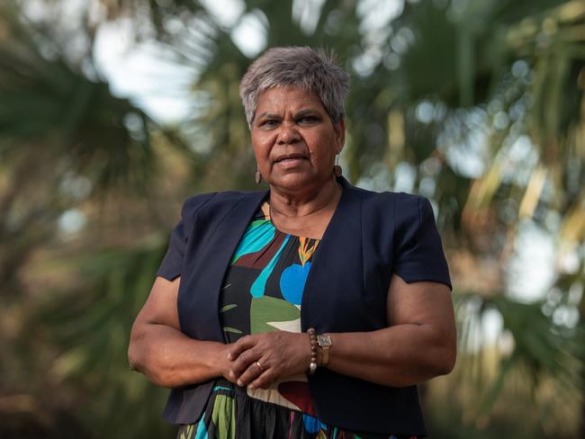 21-02-2024 - Federal Senator Marion Scrymgour in Alice Springs on Wednesday. Picture: Liam Mendes / The Australian