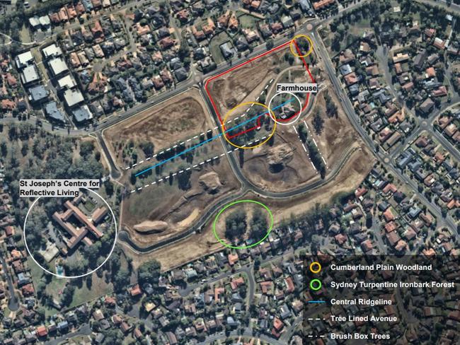 Developer Aqualand has submitted an application for 40 townhouses at the St Joseph's convent site in Baulkham Hills.