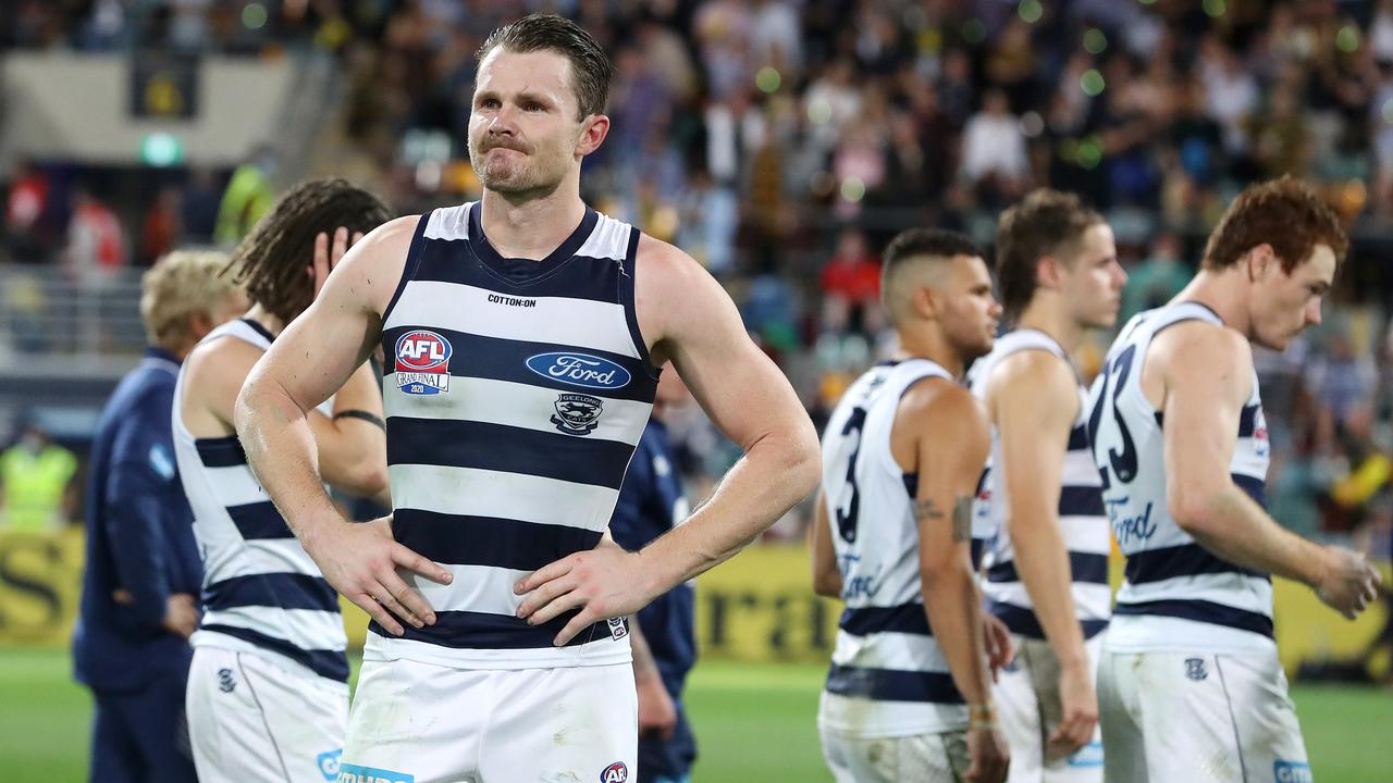Geelong's Patrick Dangerfield is battling a pre-season injury and was reportedly limited in the club’s Grand Final loss as well. Picture: Sarah Reed