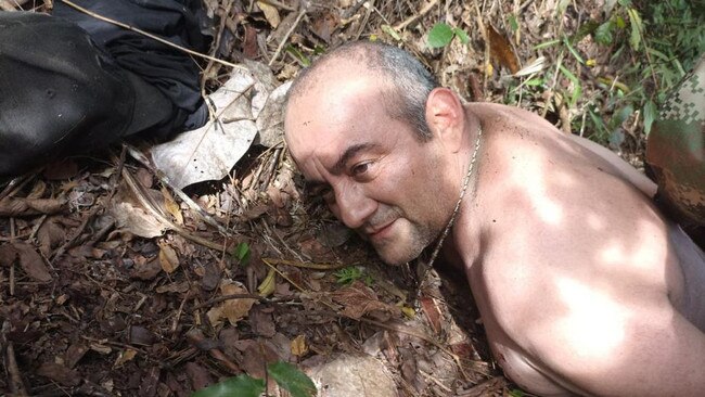 Otoniel, who was seized after a joint operation by the army, air force and police on a rural hideout in Antioquia province in north-western Colombia. Picture: Getty