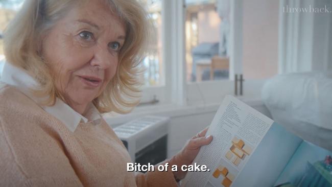 ‘B**ch of a cake,’ she said.