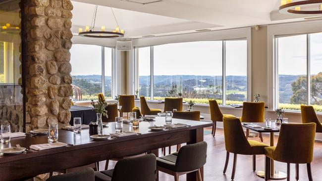 Martha Hardy's Kitchen at Mount Lofty House offers more casual dining with generous portions and amazing views over the Piccadilly Valley. Picture: Supplied