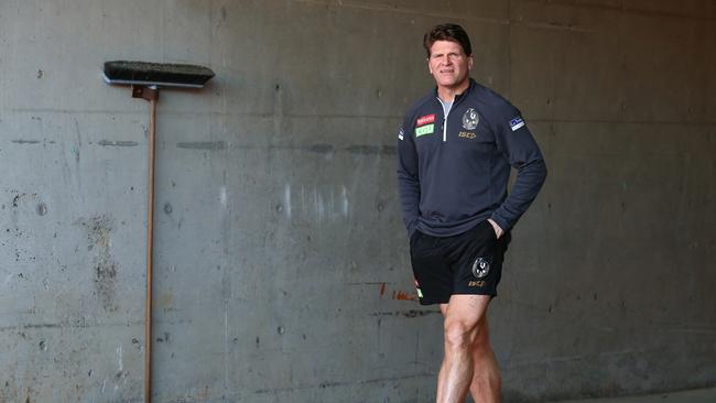 Collingwood senior assistant Robert Harvey is in the race to become Adelaide’s next senior coach and has been interviewed by the Crows this week. Picture: Jason McCawley/Getty Images