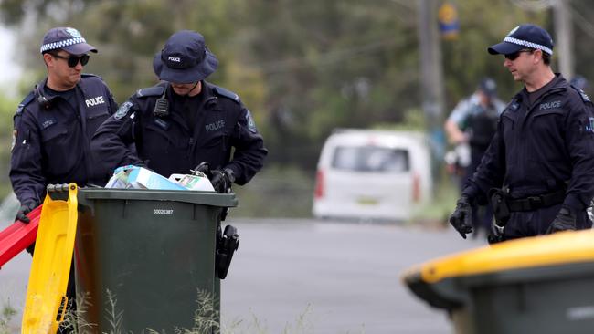 Police search Rymill Road in Tregear Monday morning. Picture: NCA NewsWire / Damian Shaw