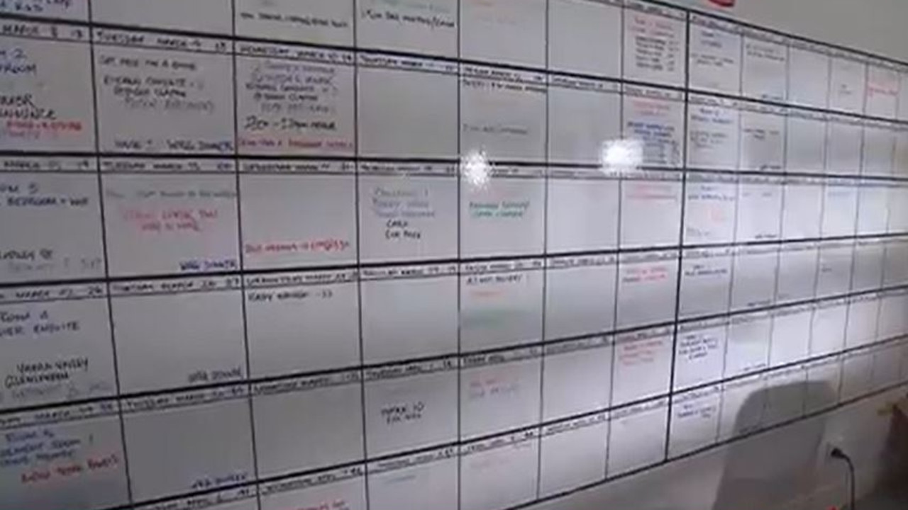 A photo of the production schedule had been circulating among the cast.