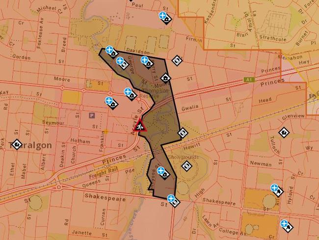 An evacuation order has been issued for those who live, work, or are holidaying in the Traralgon Creek area on June 10, 2021, due to floodwaters rising rapidly.