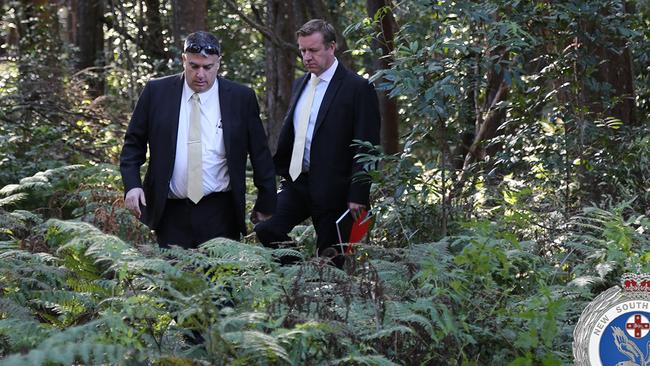 Detectives located a number of bones during the search. Picture: NSW Police