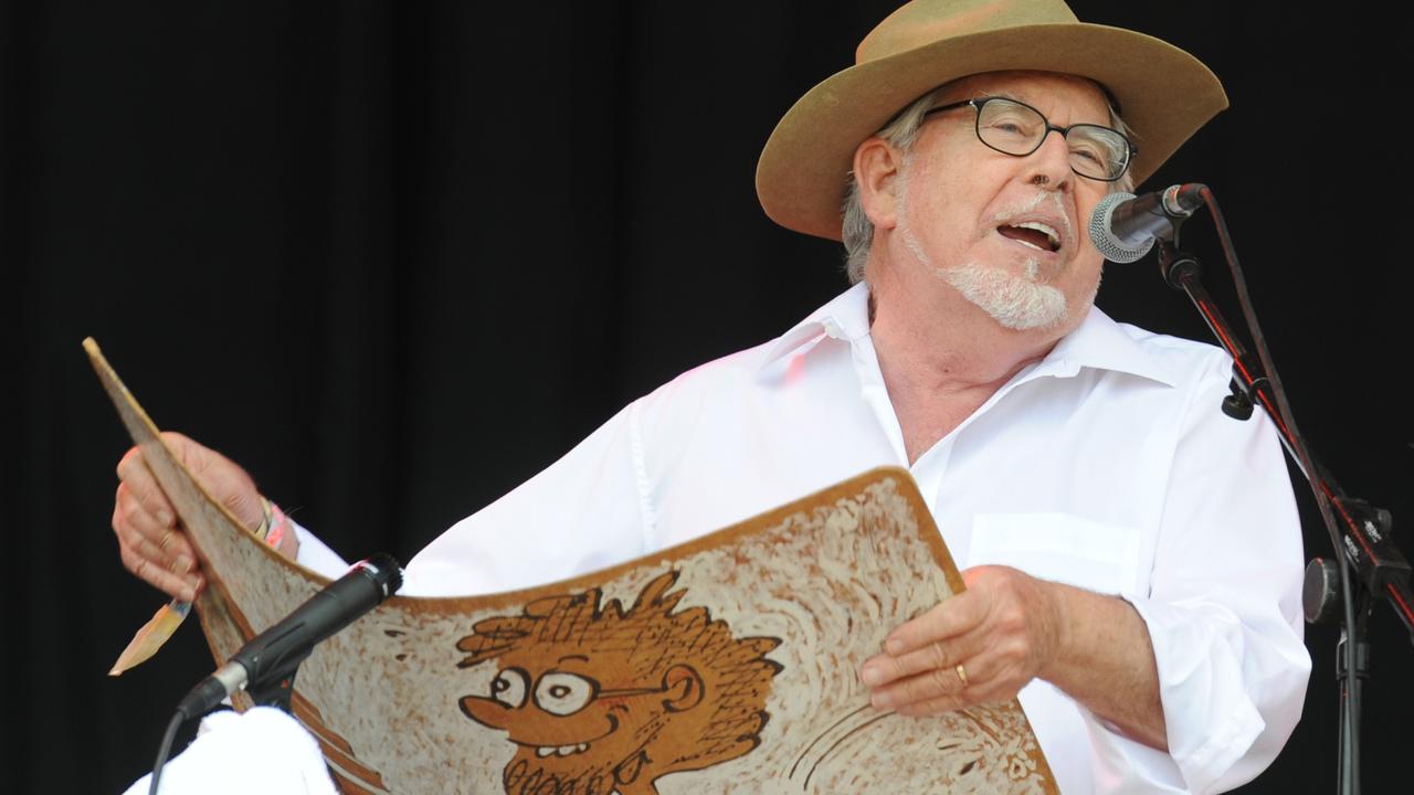 Rolf Harris performs at the Glastonbury Festival. Picture: Getty Images