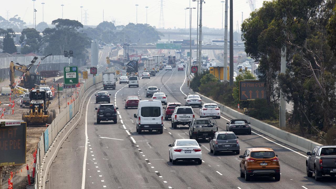 Traffic numbers in Melbourne are increasing every week as more people move around the city. Picture: Sarah Matray