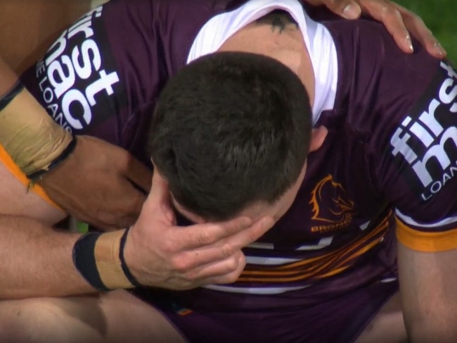 Tyson Gamble was in tears. Photo: Fox Sports