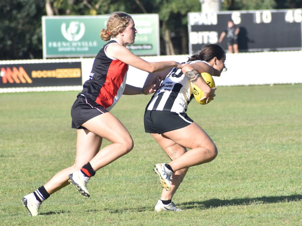 AFL Capricornia, senior women, Round 12, Panthers versus BITS Saints, Rockhampton Cricket Ground, July 15, 2023.