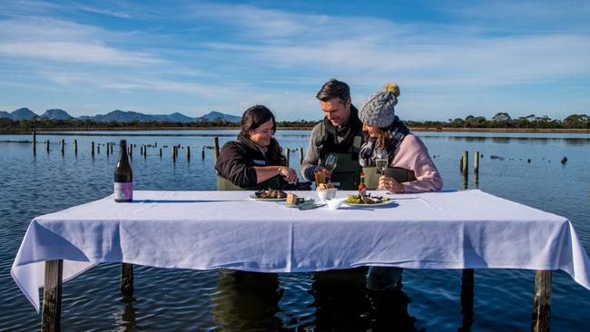 The oysters are very fresh at Saffire Freycinet.