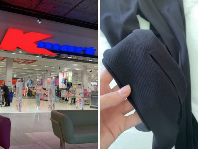 Shoppers go wild over Kmart’s $20 ribbed split hem pants. Picture: Instagram/luxeandlemonade