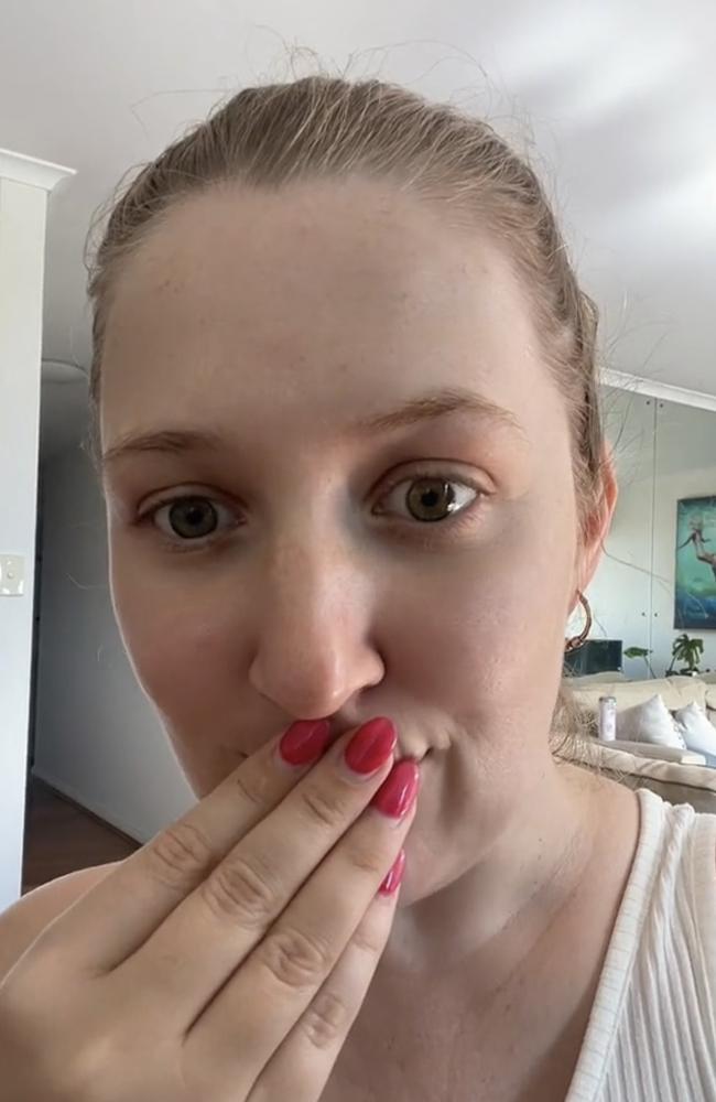 Hannah Bowman shared the ‘shocking’ price she paid for a bagel at a Sydney bakery. Picture: TikTok