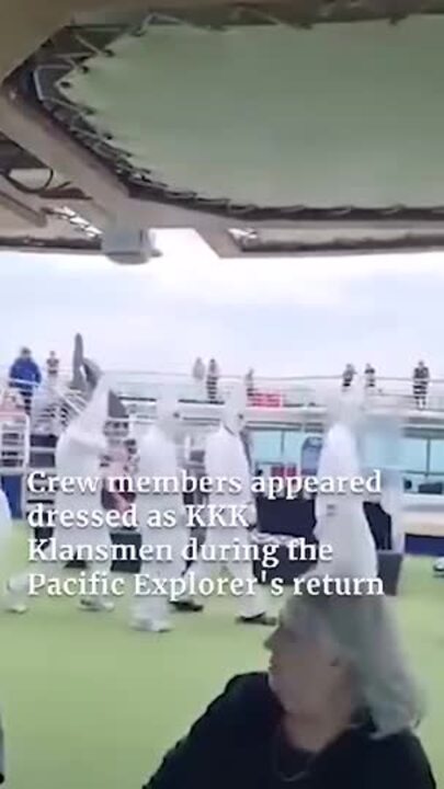 KKK Klansmen shock P&O cruise passengers