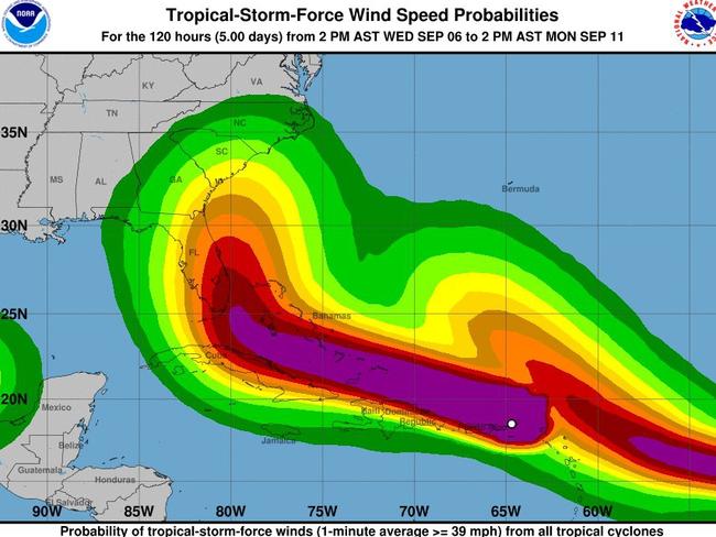 Irma has already inflicted massive destruction. Picture: NOAA/NWS