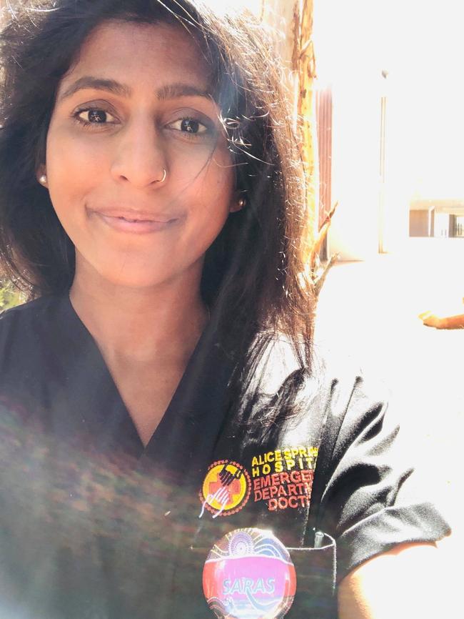 Dr Saras Chauhan used to work in Alice Springs, and after a stint in the UK, has decided to return to Australia to work in Darwin. Picture: Supplied.