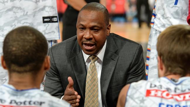 SPORT - NBL - Perth Wildcats v Adelaide 36ers, Perth Arena. Photo by Daniel Wilkins. PICTURED - Adelaide's coach Joey Wright