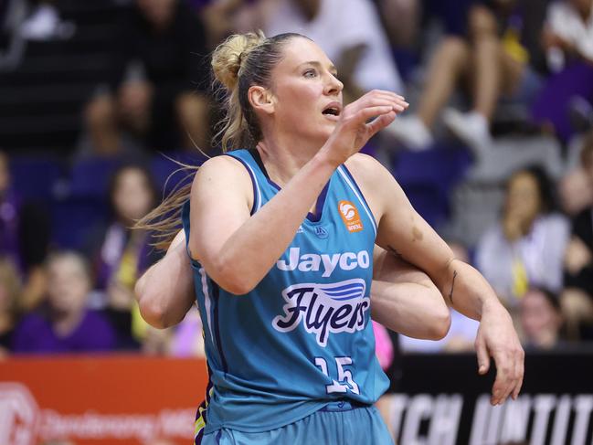 Arguably Australia’s greatest ever basketballer Lauren Jackson won the WNBL championship with the Flyers. Picture: Getty Images