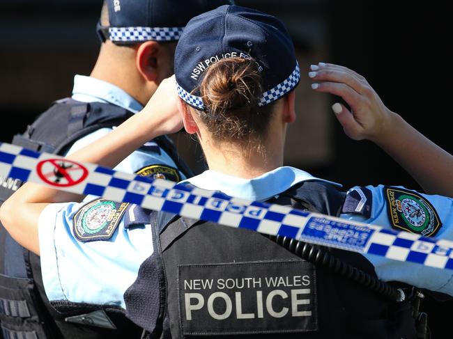 SYDNEY, AUSTRALIA: NewsWire Photos: APRIL 01 2024:  A crime scene has been established at a property in Sydney's south west after a man was injured in a home invasion. Emergency services were called to Sturt Avenue at Georges Hall just before 4am (Monday 1 April 2024), after reports of a home invasion. Officers from Bankstown Police Area Command attended and were told three men forced entry to the granny flat at the rear of a home. The intruders confronted the occupant, a 35-year-old man, before assaulting him and ransacking the home.The man has been taken to Liverpool Hospital in a serious condition. Picture: NCA NewsWire/ Gaye Gerard