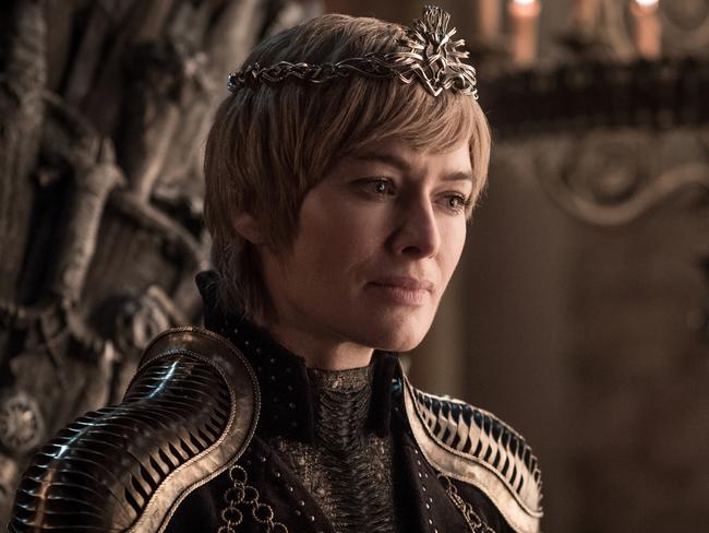 With Cersei Lannister (Lena Headey) finally get to sit on the throne? Game Of Thrones’ final season is set to be the most-watched in TV history. Picture: Helen Sloan/HBO