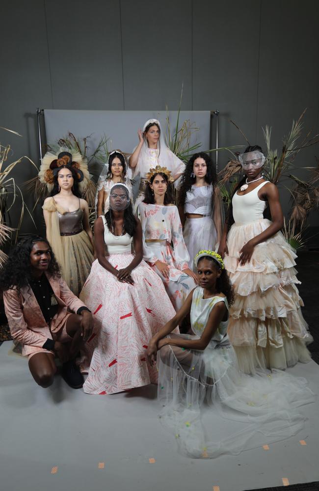 Broome-based women's art centre Nagula Jarndu displayed their wedding collection at the 2024 Country to Couture show on Tuesday August 7. Picture: Zizi Averill