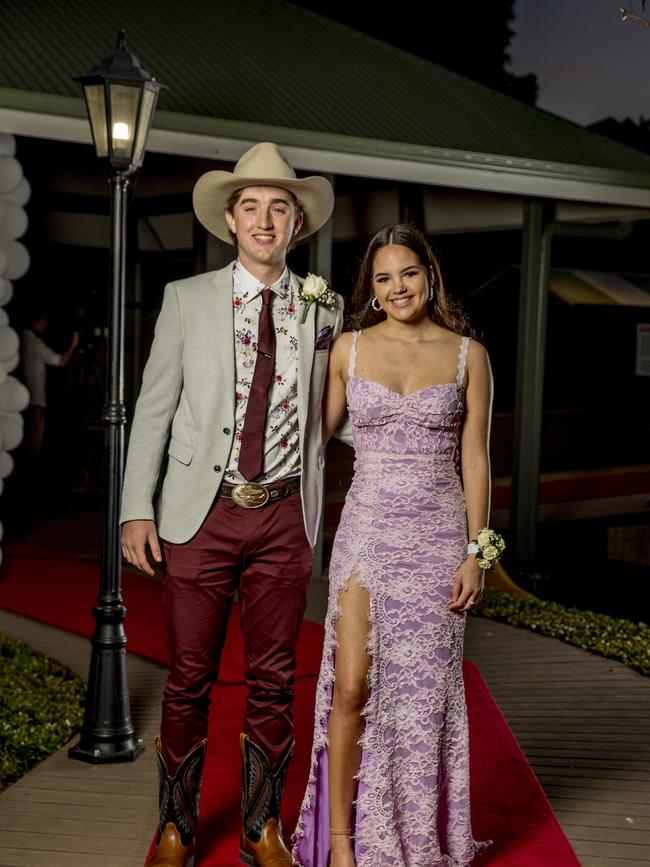 Formal for year 12 students from Emmanuel College. Mitch Boyd and Alicia Butler. Picture: Jerad Williams