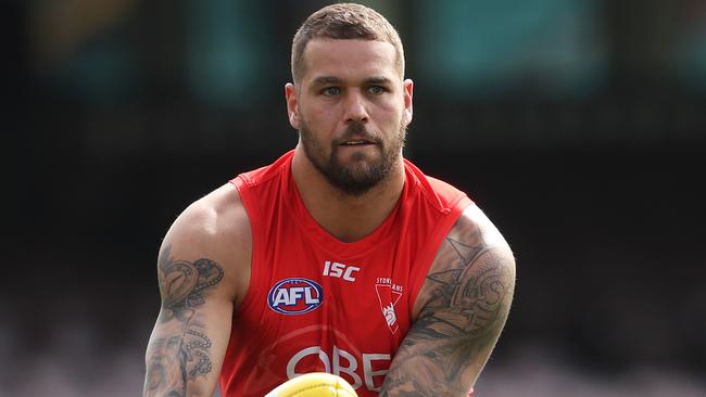 Lance Franklin is back for the Swans. Picture: Phil Hillyard